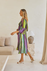 Nova Midi Dress – Boho Waves Tie Dye